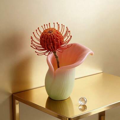 Calla Lilien Linien Vase Silikonform - Epoxidharz Form & Kerzenherstellung Form für Ton und Gips, wiederverwendbares DIY Bastelset für Heimdekoration, Blumenvase Tischmitte, Geschenkideen & dekorative Basteleien