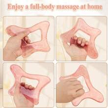 Dụng cụ massage Gua Sha cầm tay bằng nhựa lớn, đa chức năng, dùng để nâng cơ mặt, làm thon gọn da, cạo gió, dẫn lưu bạch huyết, thư giãn cổ, vai, lưng, dụng cụ làm đẹp SPA, di động, bền bỉ, chống mệt mỏi. - Nhiều màu - Xem 7