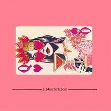 Pink Heart Queen Playing Card Design Credit Card Sticker, Suitable For EBT, Transportation, Keys, Credit Cards, Debit Cards, Bank Cards Protection, Bubble-Free, High Quality, Designed For Small Cards - A - View 5