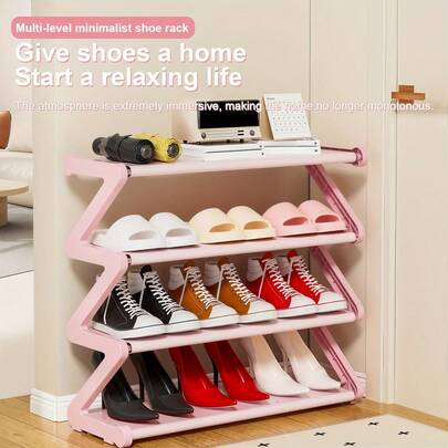 4-Tier X-Shaped Dust-Proof Shoe Rack, Space-Saving And Easy To Assemble, Ideal For Home And Kitchen, Shoe Storage Rack, Modern Shoe Rack, Shoe Organizer Rack, Living Room Shoe Rack And Home Decor