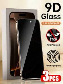 Yezodawee Black Privacy Phone Film Phone Screen Protector Privacy Protection Full Screen Tempered Glass Protector Protect Compatible With Iphone 17 17e 17Pro 17Promax 17Air 16 15 14 13 12 11 Pro Promax Plus With None Black Edge Silk Screen Anti Peeping Full Screen Phone Protective Film,With Matching Tool Kit Mother's Day Gift Anniversary Gift - Black - View 23