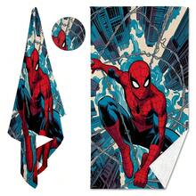 Marvel 超柔软微纤维沙滩巾，速干轻便旅行巾，成人、男士、女士、儿童必备配件，蜘蛛侠主题沙滩巾，采用鲜艳的红蓝配色，完美匹配经典的蜘蛛侠配色方案，视觉效果惊艳，轻松成为海滩上的焦点。 - 彩色 - 查看 3