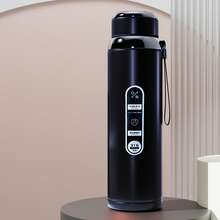 1 bình nước bằng thép không gỉ cách nhiệt chân không dung tích lớn 1000ml kèm bộ lọc trà, nắp chống rò rỉ, thích hợp cho các hoạt động ngoài trời như đi bộ đường dài, cắm trại, du lịch, tập gym, văn phòng, đi làm, giữ nóng/lạnh trong 48 giờ, quà tặng unisex, quà tặng Ngày của Cha, bình nước thể thao du lịch thiết yếu, màu đen - Nhiều màu - Xem 19
