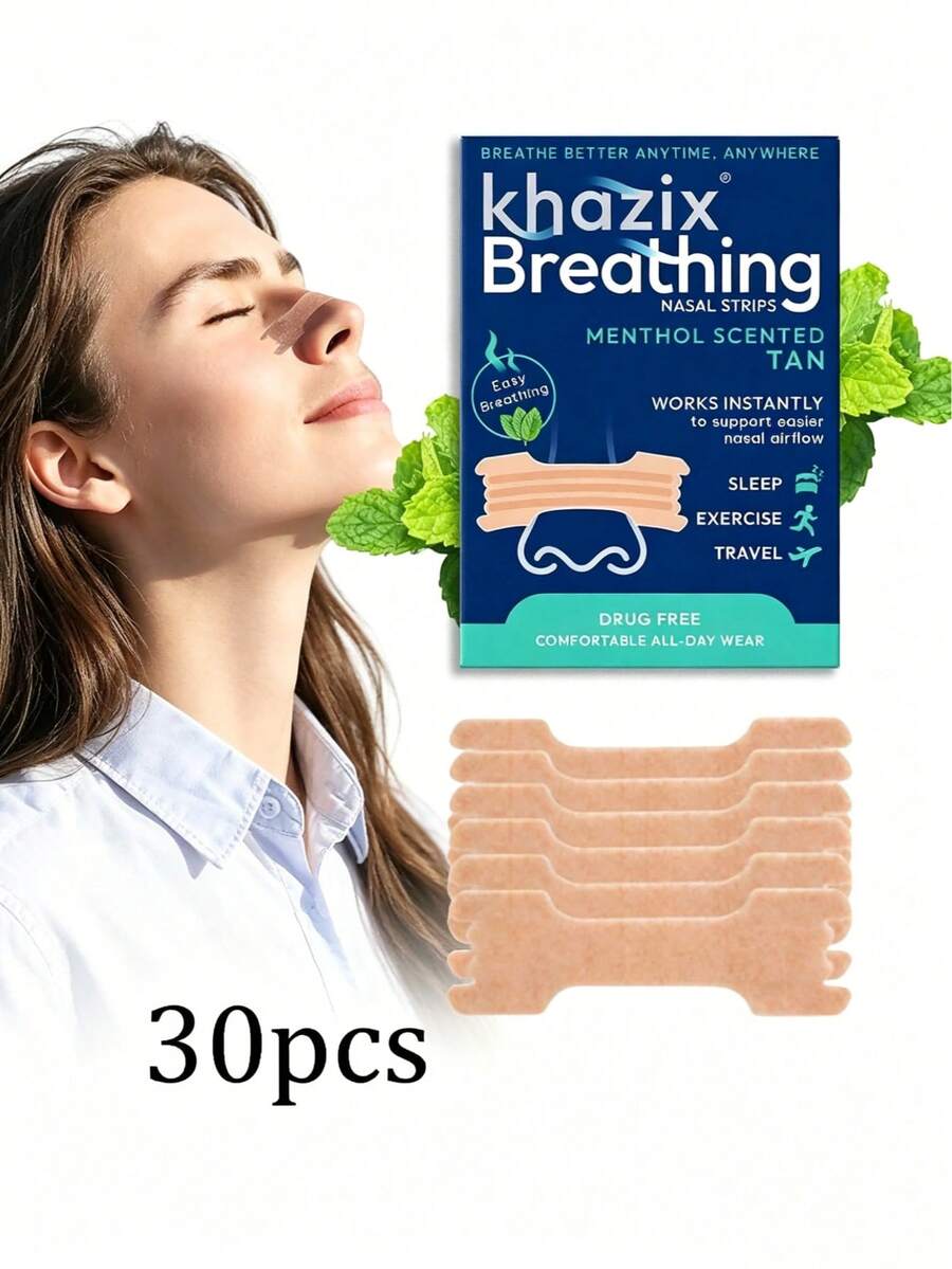 10/30 piezas Clips nasales cómodos y transpirables, ajuste , diseño discreto, adhesivo suave, ayuda a mejorar la calidad del sueño, adecuado para uso diario
