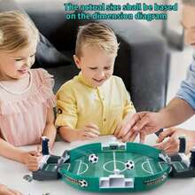 Juego de futbolín de sobremesa para 2 jugadores, juguete interactivo de fútbol de mesa con disparo elástico, adecuado para reuniones familiares, desarrolla la coordinación mano-ojo - Multicolor - Ver 3