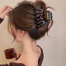 Kẹp tóc hình quả bí ngô lớn, phù hợp với tóc dày, kẹp búi tóc cao cấp mới năm 2025, phụ kiện tóc mùa thu/đông dành cho nữ, phù hợp với trang phục ngày lễ, du lịch, sinh nhật. - Nhiều màu - Xem 5