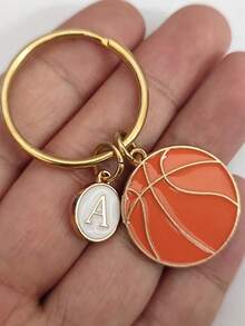 Personalized Basketball Keychain, Gift For Players, Mother's Day, Father's Day, Back To School Season Gifts For Mother, Father, Graduation, And Teacher - Orange - View 11