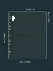 Album sưu tập sticker dễ thương khổ A4 - Bìa PP mờ có dây chun, album sticker tái sử dụng để sưu tập sticker lấp lấp 3D và đồ dùng nhật ký. - A4 - Xem 11