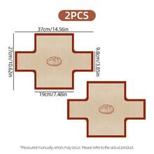 1/2 piezas de tapetes de silicona reutilizables para hornear pan, forro para molde de pan, bandeja de hornear antiadherente, forro para molde de pan antiadherente con pestaña extraíble, adecuado para pan casero, pastel, pan de plátano y horneado en horno, fiesta, horneado en casa, horno y microondas - - - Ver 12