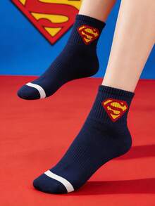 Warner Bros 1双短袜，华纳兄弟DC系列联名款，设计简约，吸湿透气，百搭，适合电影、漫画、动画爱好者。 - 彩色 - 查看 6