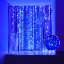 1 Pack LED Classic Style Fairy Window Curtain Lights, USB Powered With Remote Control, Multiple Lighting Modes, Suitable For Wedding, Christmas, Halloween, Ramadan, Valentine's Day, Bedroom, Indoor Decor - Warm White/Multi-Color/White/Pink/Blue/Purple (Remote Control Batteries Not Included) - USB Curtain Light String - View 16