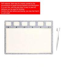 KLONKEE Estera de cuentas, suave y estable, escala en centímetros, rejilla independiente, conveniente y práctica, adecuada para la fabricación de joyas y el enhebrado de cuentas DIY - Multicolor - Ver 16