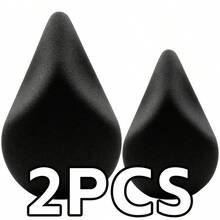 Set de esponjas de maquillaje de polígono negro, grande y pequeño, de uso en seco y húmedo sin látex, suave borla de maquillaje para base, polvo y corrector, 2/4/6/8/12 piezas - Multicolor - Ver 15