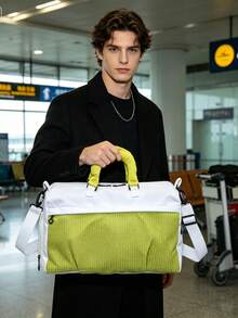 Bolsa de viaje de gran capacidad, nueva para el verano, con compartimento separado para artículos húmedos y secos, compartimento independiente para zapatos, minimalista y ligera, bolsa de gimnasio, equipaje de viaje, unisex, esencial para vacaciones, regalo para hombres/mujeres, Día de San Valentín, Día del Padre, Día de la Madre, Vuelta al cole - Multicolor - Ver 3