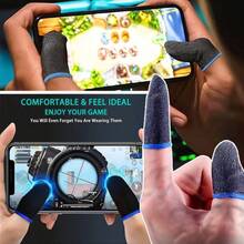 5 Pairs Random Color Mobile Game Finger Sleeves, Anti-Slip, Breathable, Thin, Sensitive Touch, Smooth Operation, Enhance Gaming Experience - Multicolor - View 3