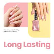 Beetles 15ML Pink Nail Polish - Quick Dry Nail Polish Romantic Reverie Pink Rose Pearl Nail Lacquer Shimmer Fingernail Polish Art Effect For Nail Salon-Quality - Giấc mơ lãng mạn - Xem 2