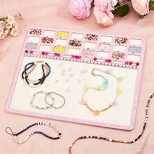 KLONKEE Bead Mat, Large Rectangular Felt Bead Mat, Soft And Perfectly Stable, Flocked Surface, Felt Bead Design Board With Centimeter Letter Scale Bead Tray Bead Mat, Independent Grid, Convenient And Practical, Used For Jewelry Making, Beads And Craft Bead Mat Products - Multicolor - View 8