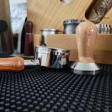 1pc Italian Coffee Tamper, Coffee Tamper, Comfortable Wooden Handle, Smooth Stainless Steel Base, Diameter: 51/53/58mm - Multicolor - View 10