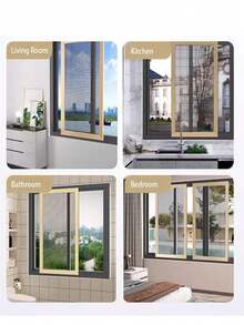 Black Window Screen Mesh Fiberglass DIY Window Mesh Replacement Durable Not Easy To Tear Door Screen For Flies Mosquitoes Provention - Black - View 11