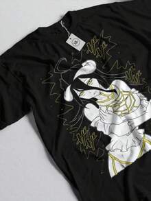Anime Overlord Overseer Of The Guardians Albedo  T-Shirt - màu đen - Xem 7