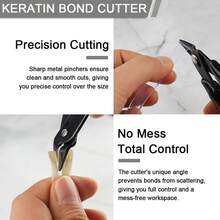 Hair Extension Cutter Pliers Acrylic Heat Shield, For Pre-Bonded Extensions Keratin Extensions Keratin Bonding Cutter Pliers, Wig Tool - View 7