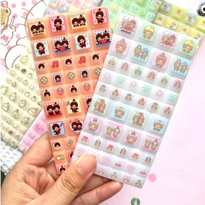 Hình dán nổi 3D hình gấu trúc Kawaii, hình mèo và kỳ lân, dùng trang trí sổ lưu niệm, đồ dùng văn phòng phẩm tự làm, quà tặng.