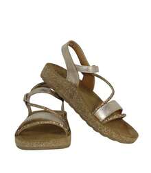 The Happy Monk Women Flat Sandals - Gold - View 4