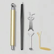 5pcs Cat Eye Nail Tool Set, Multi-Style Nail Art Tools For Cat Eye Gel Polish, Manicure Accessory Kit For Home Salon Use - Multicolor - View 1