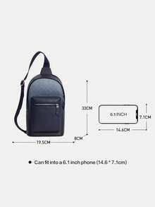 Coach Túi đeo chéo West Ombre dành cho nam, ba lô đeo vai nhỏ gọn cho nam. - Màu xanh lam - Xem 4