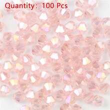 100Pcs Multicolor Austrian Crystal Bicone Beads - 4mm Faceted Glass Spacer Beads For DIY Jewelry Making And Handmade Crafts - One Bag - View 24
