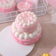 1Pc Pink Slow Rebound Cake Shaped Squishy Item Soft Touch Comfortable Squeeze Experience Cute Food Inspired Design Lightweight Portable Layout For Daily Desktop Indoor Scenarios Suitable For Students Adults Office Workers Casual Daily Users Delicate Desktop Ornament Sweet Aesthetic Style Leisure Decor Party Favor Birthday Gift Holiday Gift - Nhiều màu - Xem 7