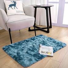 Super Soft Shaggy Rug, Fluffy Tie-Dye Shag Carpet, Suitable For Living Room, Bedroom, Dorm, Teen Room Decor, Birthday & Graduation Gift - Royal Blue - View 14