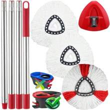 Spin Mop Ead Replacement  Ocedar 3 Microfir Mop Ead 1 E 1 Mop Andle 30-58in Coo Mops Set Compate Wit O-Cedar EaW Microfir Spin Mop (1 Tank Stem) - như hình ảnh - Xem 8
