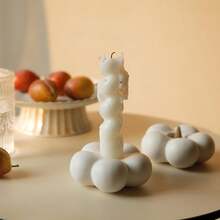 Cute Ceramic Flower Candle Holder, Centerpiece Decor For Dining Table, Home Decor, Wedding Party, Living Room. Suitable As Islamic Eid Al-Adha Gift And Decoration, Also Great For Classroom, Office, Back To School, Graduation, Anniversary, Valentine's Day, Women's Gift, Wedding Gift - Multicolor - View 6
