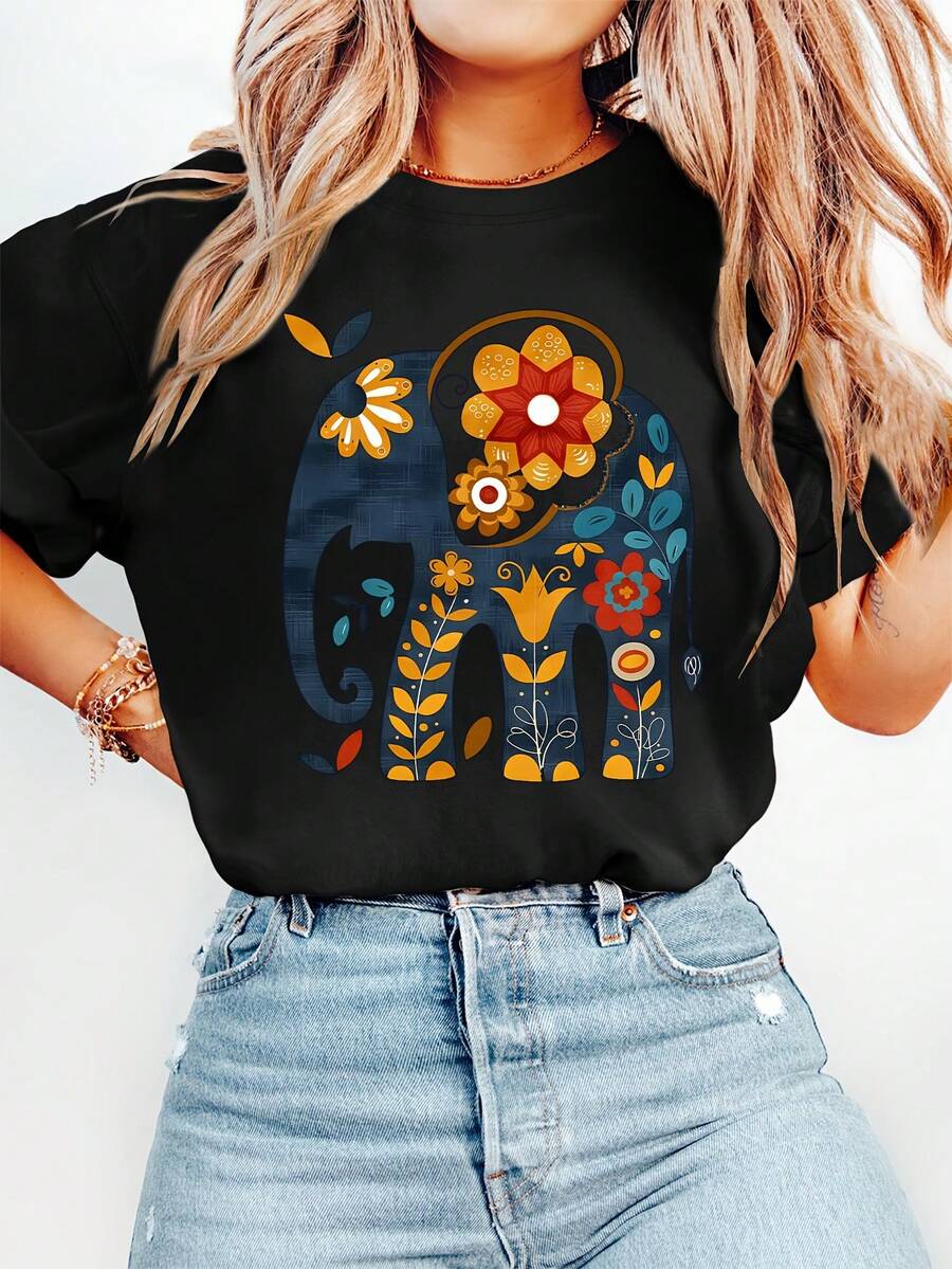 Women T-Shirts - Black - View 1