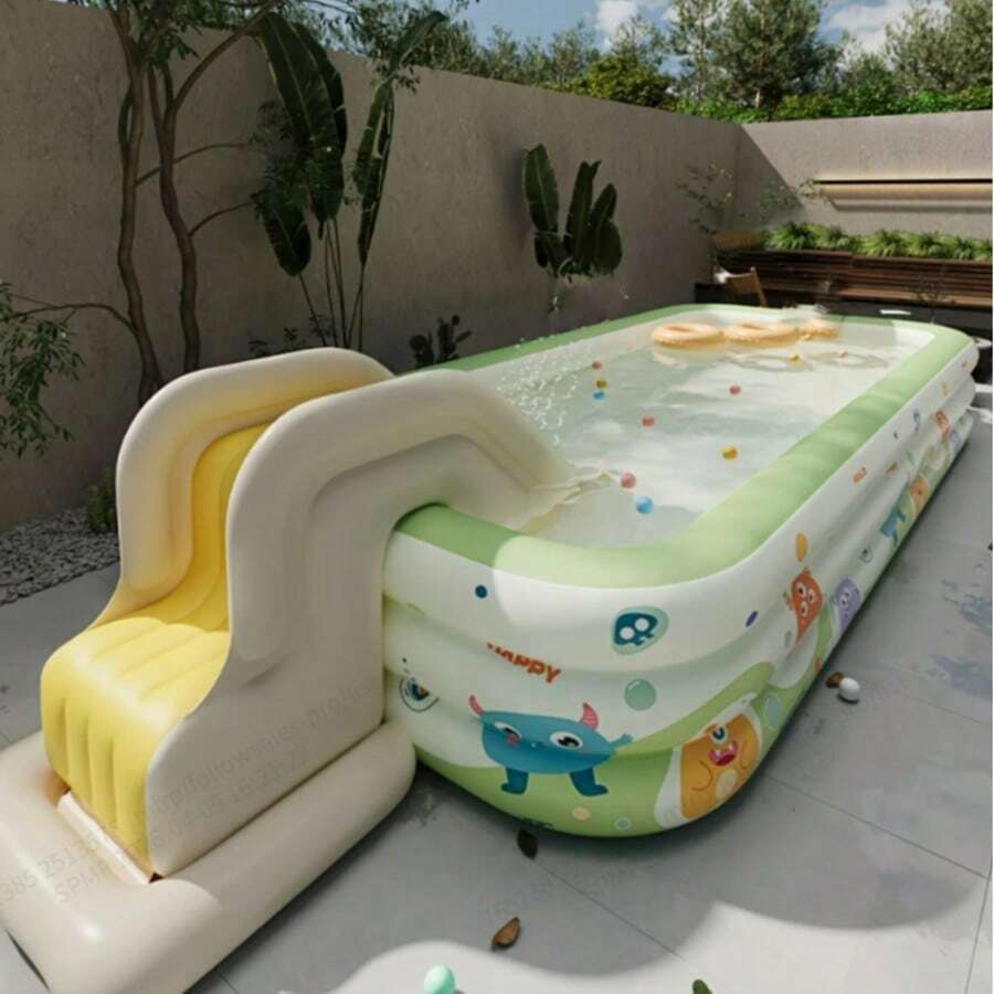 Piscina inflable grande para adultos - Durable PVC, perfecta para fiestas al aire libre y entretenimiento acuático - Monstruo - Ver 1
