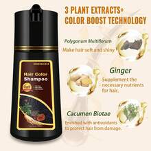 IEMOKODA Color Shampoo Hair Dye 3-IN-1 For Women For All Types Of Hair, Blonde Brown Instant Hair Dye Shampoo 12 Colors Available, Find Your Hair Color Shades, Dark Blonde Hair Care Gifts For Mom Cover 99.99% Gray, 16.9 Fl.Oz. - Dark Wine Red - 查看 2