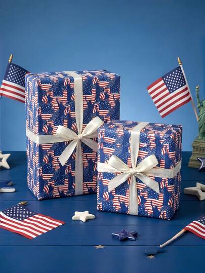 1 Cuộn Giấy Gói Quà Phong Cách Cổ Điển với Họa Tiết Cờ Mỹ và Tượng Nữ Thần Tự Do | Giấy Gói Trang Trí Chủ Đề Yêu Nước Mỹ | Lý tưởng cho Quà Sinh Nhật và Hộp Quà | Thích hợp cho Ngày Độc Lập 4 tháng 7, các Ngày Lễ Quốc Khánh, Đám Cưới, Tiệc Tụng và Tiệc Cô Dâu | Giấy Thủ Công Đa Năng cho các Dự Án Tự Làm, Cắm Hoa, Bìa Sách và Trang Trí | Kích Thước: 43,2 cm x 300 cm (17 inch x 9,84 feet)