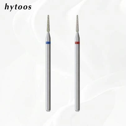 hytoos Mũi khoan móng tay kim cương hình nón chuyên nghiệp, mũi làm sạch biểu bì cho máy khoan móng, dụng cụ làm sạch da chết quanh móng.