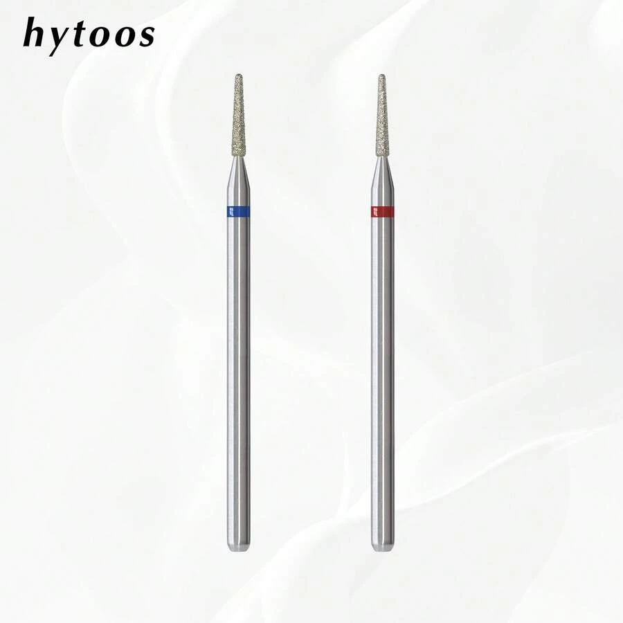 hytoos Broca diamantada cônica profissional para cutículas, ideal para remover pele morta e cutículas. - Multicolorido - Ver 1