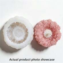 1 pieza Molde de silicona con aroma a hortensia, apto para hacer velas aromáticas de yeso - Artesanía de arcilla - Jabón DIY, molde de silicona reutilizable para diversas decoraciones navideñas, moldes de resina epoxi, moldes de yeso, decoración del hogar - Cilindro - Ver 7