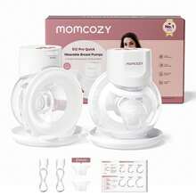 Momcozy S12 Pro Breast Pump, Hands-Free, Portable And Cordless Pump With Soft, Double-Sealed Flange, 3 Modes And 9 Levels, 24mm Flange - 白色 - 查看 1