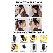 Synthetic 34Inch Long Straight Ponytail Hair Clip In Extension Heat Resistant Hair Wrap Around Pony Hair Piece For Women - Multicolor - View 7