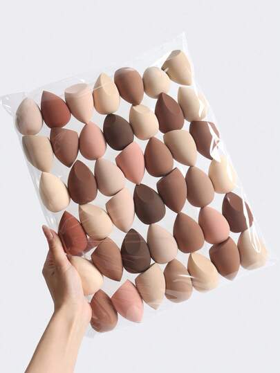3pcs Large Brown Makeup Sponges, Suitable For Liquid, Cream And Powder Products. Multi-Color Makeup Sponges, Suitable For All Skin Types, Can Be Used Wet Or Dry. Applicable For Makeup, Room Decor, Vanity, Travel, Bedroom And Other Scenarios. Suitable As Mother's Day Gift, Holiday Gift, Travel Essential.
