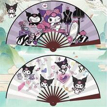SANRIO 三丽鸥动漫折扇，可爱，酷洛米、美乐蒂、布丁狗卡通手扇，夏季必备，收藏品，完美礼物 - A - 查看 4