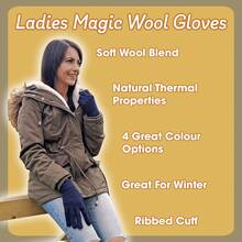 Sock Snob Sock Snob - Ladies/Womens Knitted Winter Warm Magic Thermal Wool Gloves For Cold Weather - Black - View 5