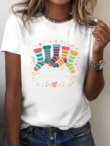 Women T-Shirts - White - View 6