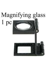 Magnifying Glass With Scale - Compact Three-Fold Design, Portable Magnifier Telescope, Suitable For Camera Microscope, Plant Observation, Stamp & Jewelry Crafts Inspection - A - View 10