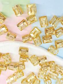 40Pcs Golden Hollow Out Dreadlock Hair Cuffs, Vintage Braid Beads Rings For Braids & Dreadlocks, Boho Hair Accessories For Women Girls, Claw Clips - Gold - View 4
