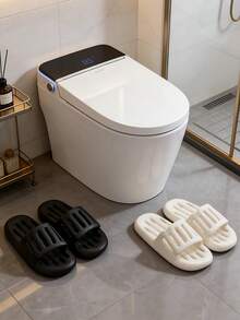 EVA Soft Bottom Bathroom Slippers, Breathable Quick-Drying Anti-Slip, Household Shower Couples Sandals, Bathroom Hollow Drainage Slippers - Slippers - View 12
